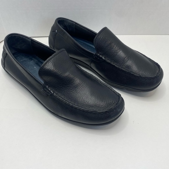 Tommy Bahama Nassau Venetian Black Men’s US 9 D Pebbled Leather Driving Shoes main image 5
